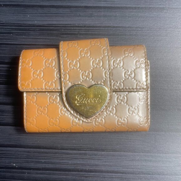 Gucci Mirco-Guccisima Patent Leather Card/Key Holder + Box - Picture 1 of 4